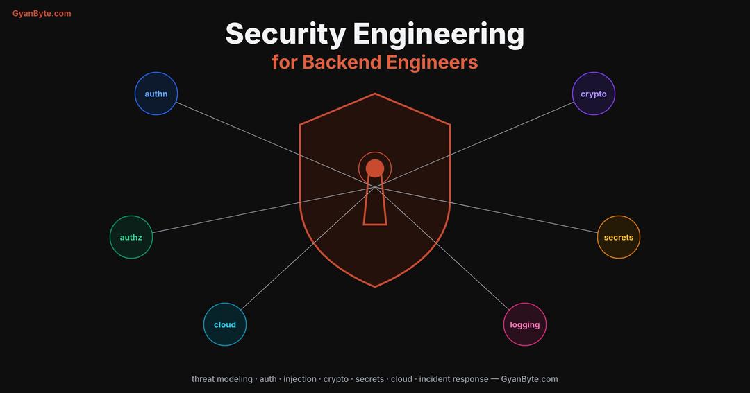 Security Engineering for Backend Engineers — Threats, Auth, Crypto and Shipping Securely